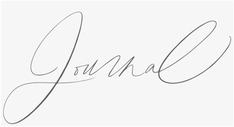 Journal - Calligraphy Transparent PNG - 900x450 - Free Download on NicePNG