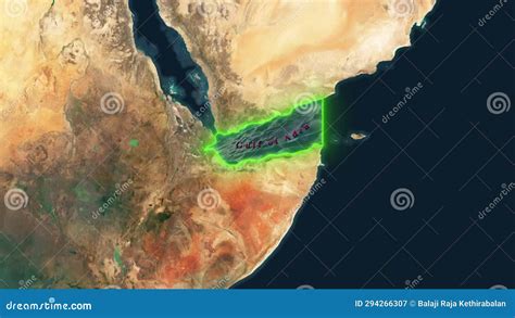 Gulf of Aden Map stock video. Video of motion, movement - 294266307