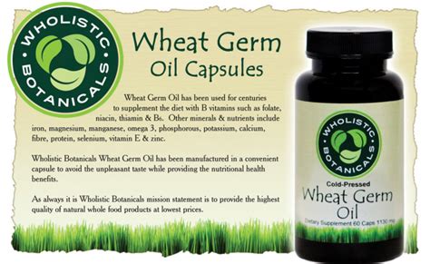 Wheat Germ Oil capsules – Land of Havilah Herbals & Farm