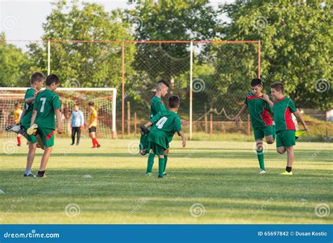 Soccer training for kids stock photo. Image of game, green - 65697842