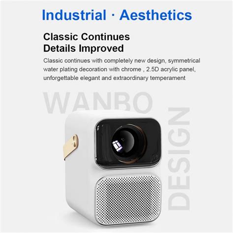 Tokuniku WANBO T6 MAX Smart Android 1080P Full HD Projector 550