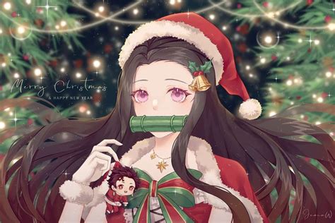 Fanart Merry Christmas By Jeanawei On Deviantart Anime Christmas Anime Anime Wallpaper