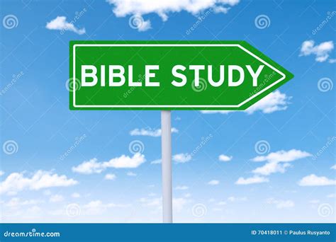 Bible Study Concept Stamped Word Art Illustration Cartoon Vector