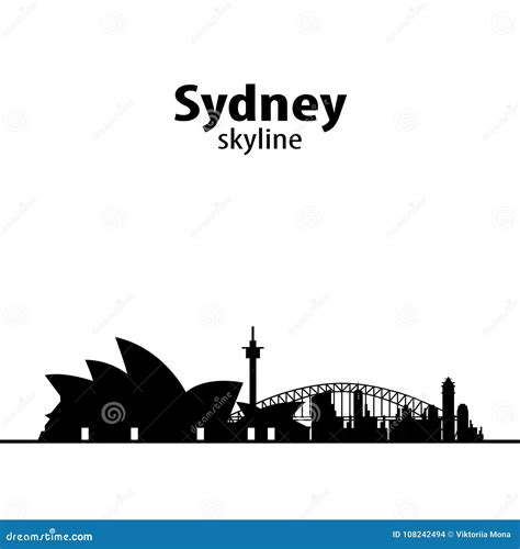 Australia Sydney Skyline Stock Vector Illustration Of Australian