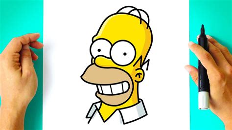 How To Draw Homer Simpson Easy Youtube