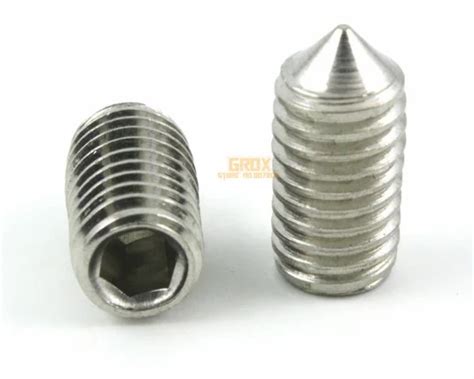 Stainless Steel Cone Point Grub Screw Size 1 8 To 2 Inch 10 At Rs 1