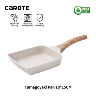 Carote Cosy Granite Non Stick Tamagoyaki Pan Japanese Style Omelet Pan