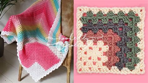 Mitred Mitered Granny Square Continuous Blanket Or Small Motif — Hooked By Robin Granny