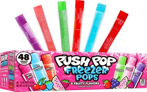 Funpops Frozen Ice Pops 24 Fruit Flavored Freeze Pops Frozen Summer Snack For All