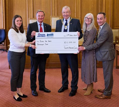 South Ayrshire Council Donates £12000 To The Fund Raf Benevolent Fund