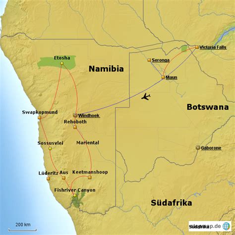 Stepmap Botswana Namibia Landkarte F R Namibia