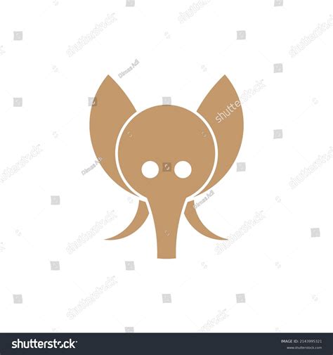 Elephant Face Mascot Logo Design Vector Stock Vector Royalty Free
