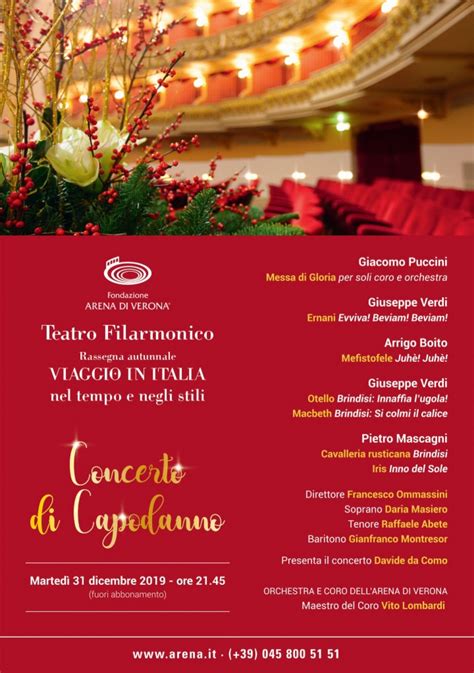 Concerto Di Capodanno Al Teatro Filarmonico Di Verona Russia News