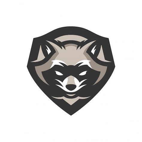 Premium Vector RACOON MASCOT HEAD SPORT LOGO