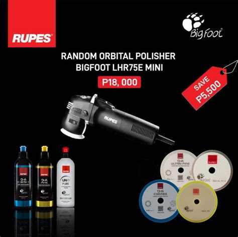 Rupes BigFoot LHR75E Mini Random Orbital Polisher 220V Lazada PH