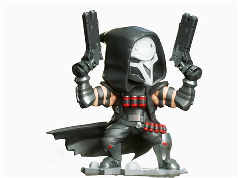 Chibi Overwatch Reaper Chibi Stl File 3d Digital Printing Stl File For