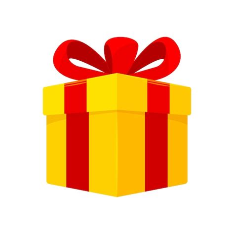 Premium Vector Special Prize Reward Gifts Surprise Present Box Yellow