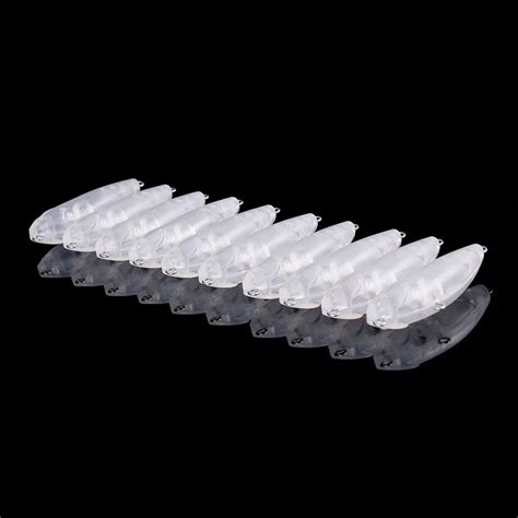 Cm Nude Crank Pencil Minnow Soft Plastic Bait Set G Unpainted