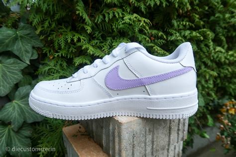 Nike Air Force 1 Custom Pastell Lila Etsy De