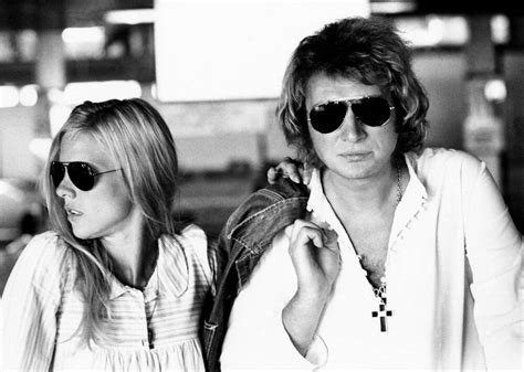 Sylvie Vartan And Her Husband Johnny Hallyday In Milan 1973