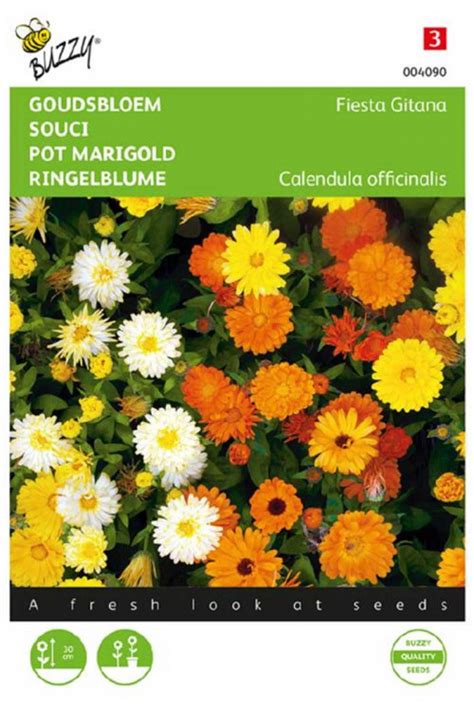 Fiesta Gitana Marigold Calendula Seeds Seeds • Tuinzadeneu