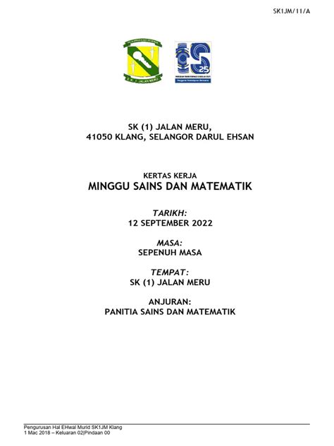 Kk Minggu Sains Dan Matematik Pdf