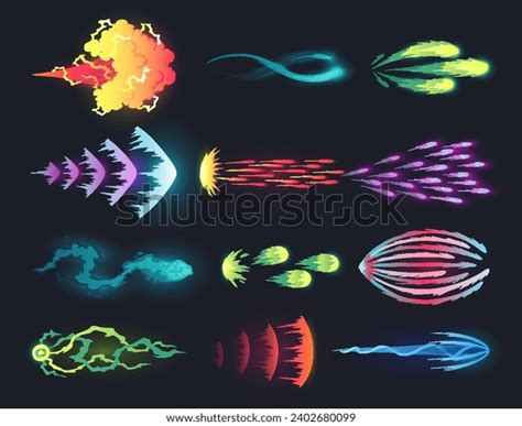 Cartoon Laser Gun Beam Alien Combat Stock Vector (Royalty Free ...