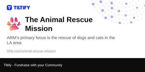 Tiltify The Animal Rescue Mission