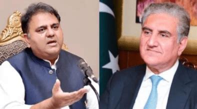 Fawad Chaudhry Shah Mahmood Qureshi Booked For Offensive Speeches In