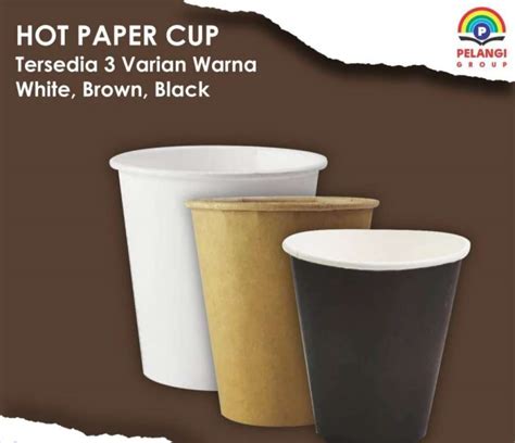 Jual Hot Paper Cup 8 Oz Polos Warna Putih Gelas Kertas Tahan Panas Cup Lid Pth 8oz Di Seller