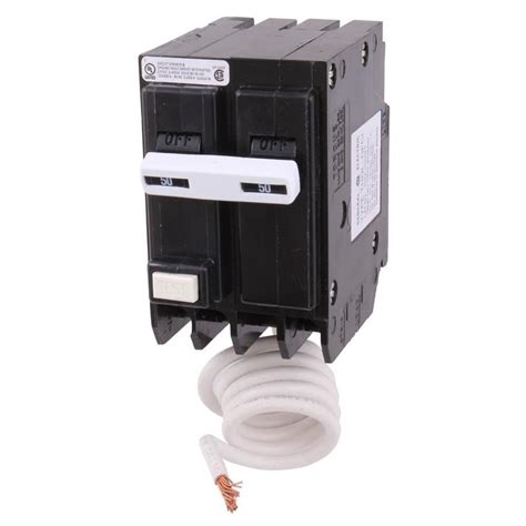 Ge Q Line Thql 50 Amp 2 Pole Gfci Circuit Breaker At