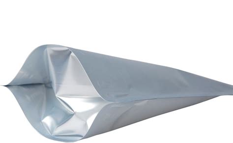 50x Standup Silver Mylar Foil Bags 12 X 20cm Holds Upto 350g By