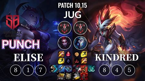 Sb Punch Elise Vs Kindred Jungle Kr Patch Youtube