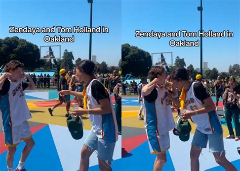 Fans Love Zendaya And Tom Hollands Matching Jerseys During Charity