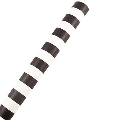 Elegant Black And White Striped Wrapping Paper