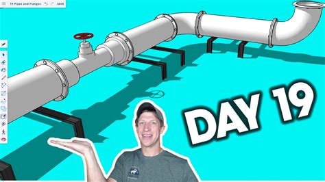 Learn Sketchup In 30 Days Day 19 Piping And Fittings Youtube