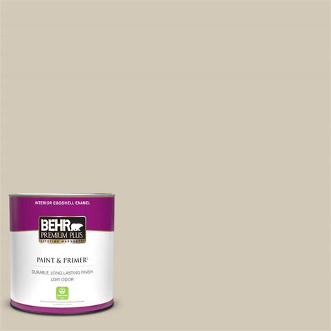 Behr Premium Plus 1 Qt 750c 3 Sandstone Cliff Eggshell Enamel Low