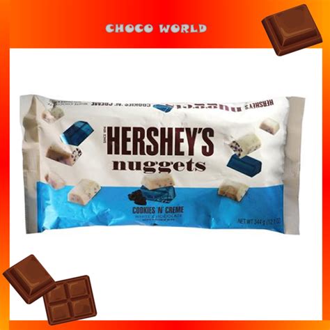 Hershey S Nuggets Cookies Creme Chocolate 344g Lazada