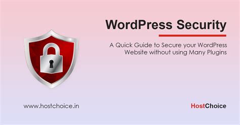 How To Secure Wordpress Website From Hackers Free Hostchoice