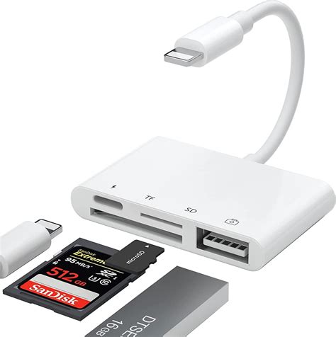 Lecteur De Carte Sd Pour Iphone En Adaptateur Lecteur Carte Sd