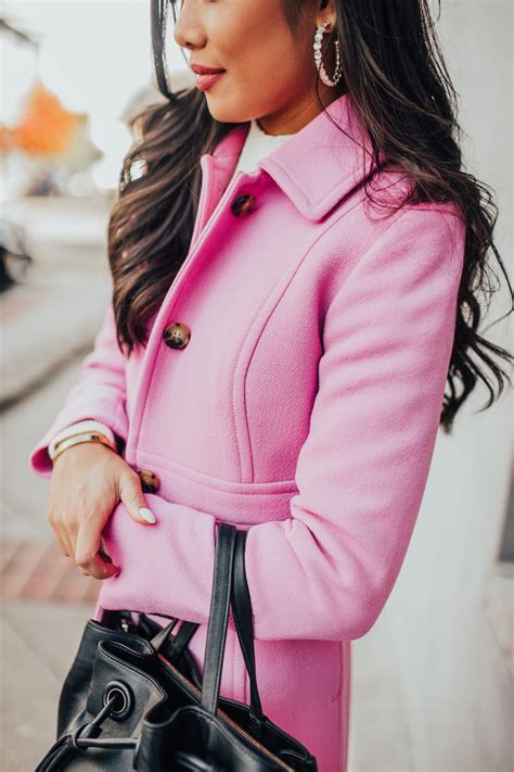 How To Style A Pink Winter Coat Different Ways Color Chic