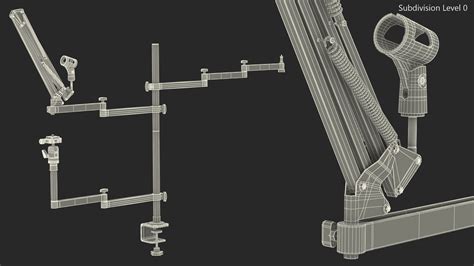 Boom Arm Ulanzi Flexible Desk Mount Clamp Stand 3d Model 34 3ds