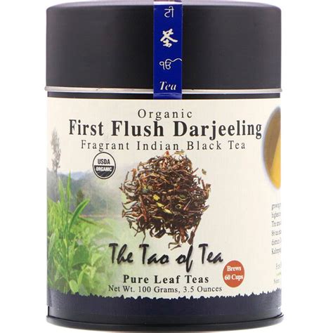 The Tao Of Tea Organic Fragrant Indian Black Tea First Flush Darjeeling 35 Oz 100 G Iherb