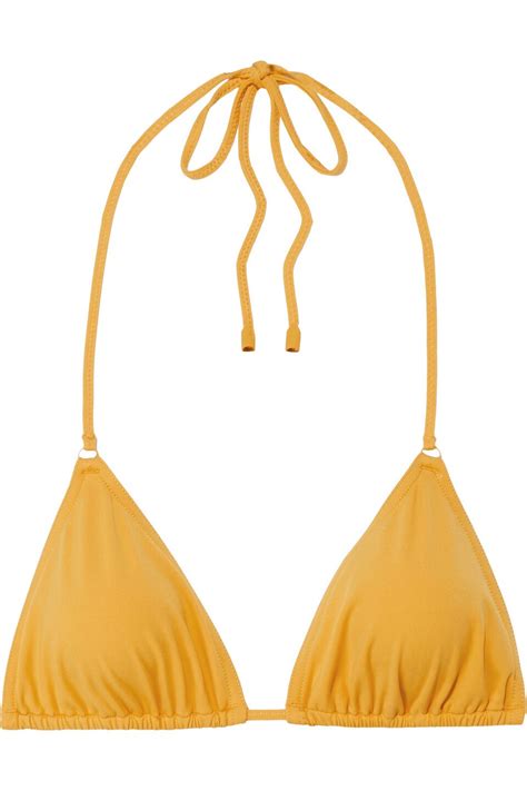 Buy Zimmermann Zimmermann Woman Separates Sculpt Mini Triangle Bikini Top Marigold Size At