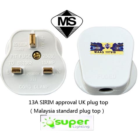 A Sirim Approval Uk Plug Top Malaysia Standard Plug Top Shopee