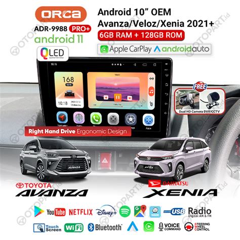 Head Unit Android Auto CarPlay 10 Inch Avanza Xenia Veloz 2021 2023