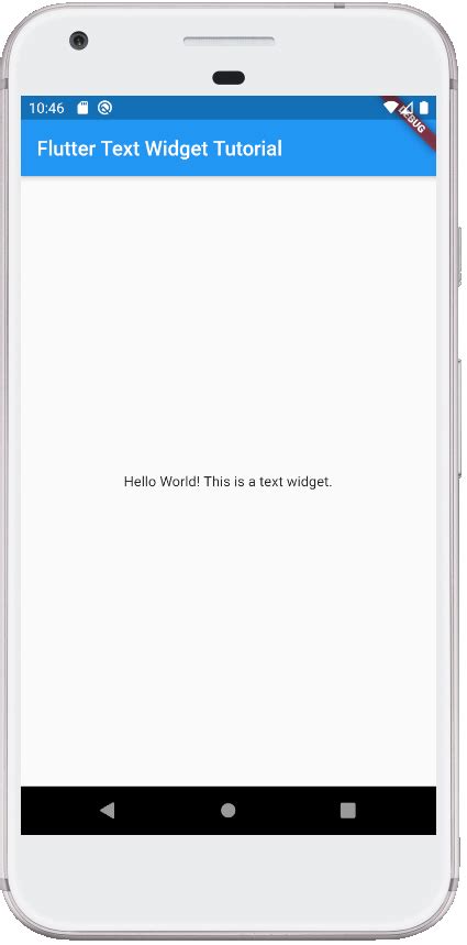 Flutter Text Widget Tutorial