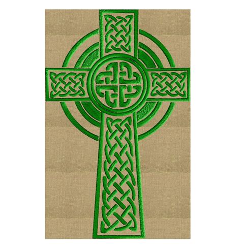 Irish Celtic cross EMBROIDERY DESIGN FILE Instant download