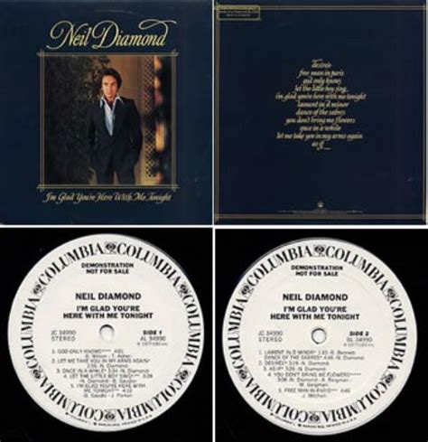 Neil Diamond I M Glad You Re Here With Me Tonight US Promo Vinyl LP