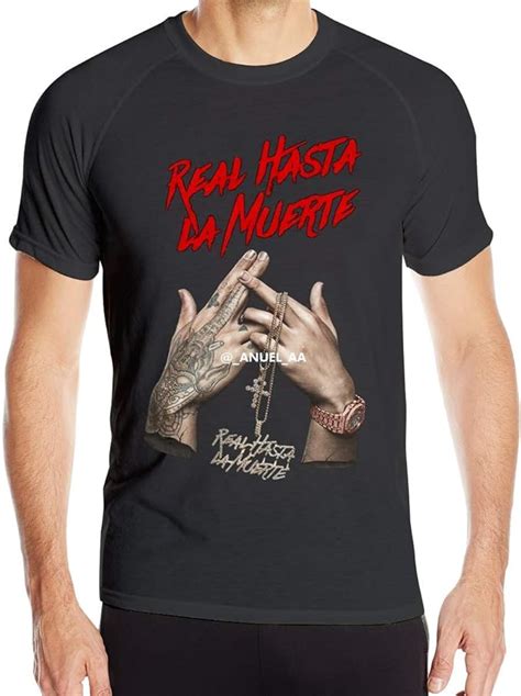 Fdgrf T Shirt Short Sleeve Anuel Aa Real Hasta La Muerte Men Running